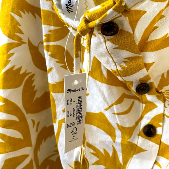 NWT Madewell Floral Linen Blend Tank - Picture 4 of 4